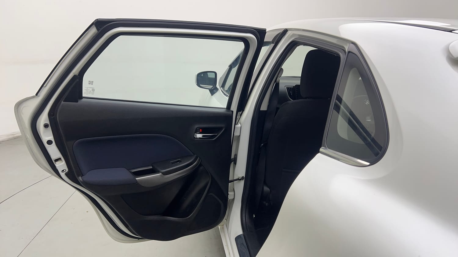 Used 2021 Maruti Suzuki Baleno Delta Petrol Manual interior LEFT REAR DOOR OPEN VIEW