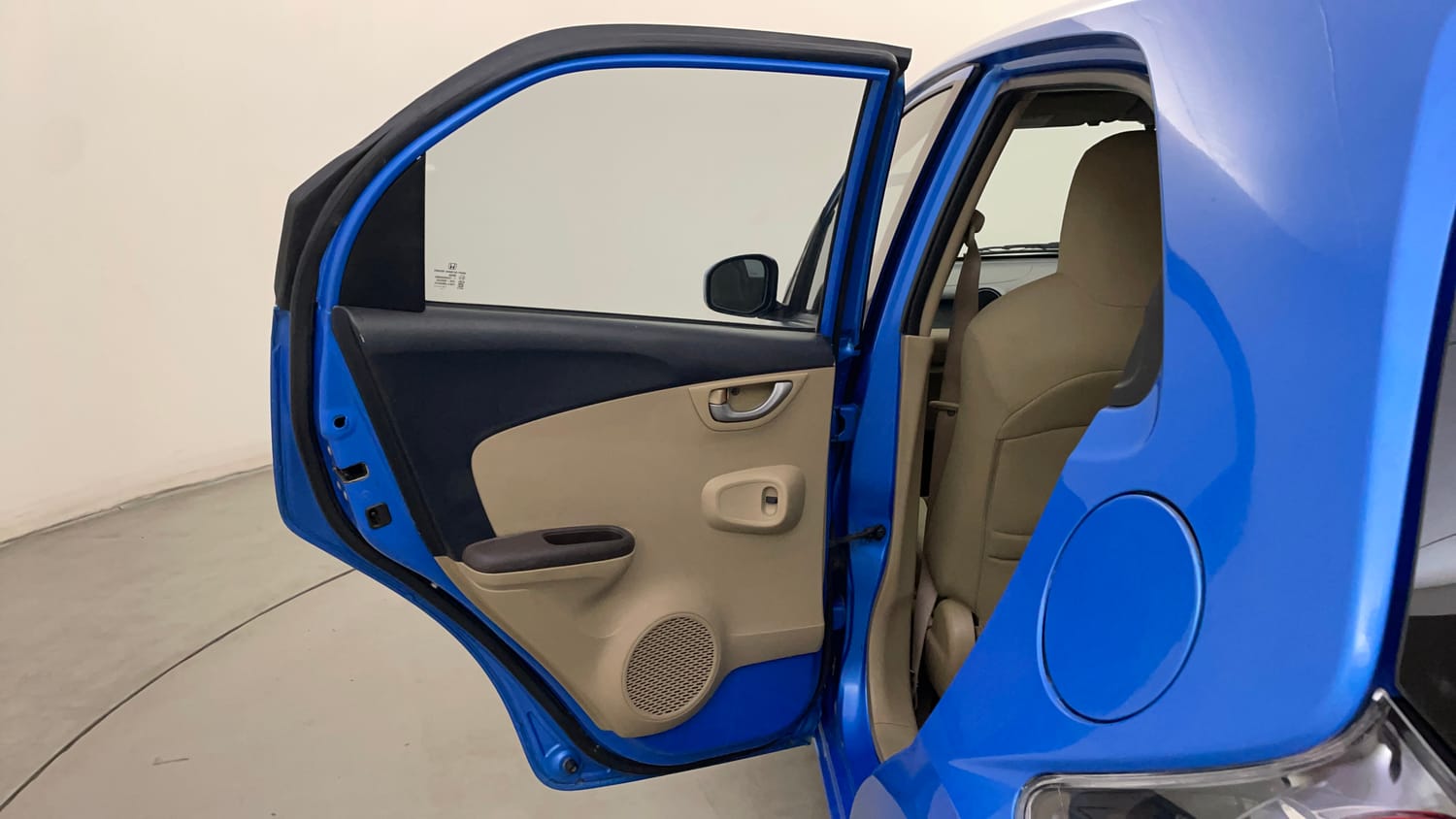Used 2013 Honda Brio VX MT Petrol Manual interior LEFT REAR DOOR OPEN VIEW