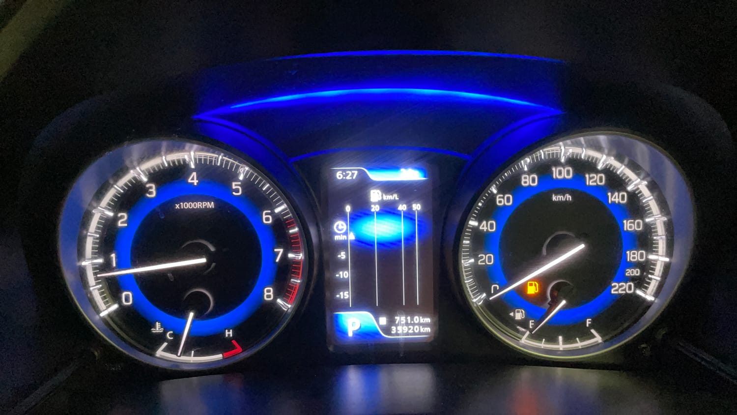 Used 2018 Maruti Suzuki Baleno Zeta 1.2 AT Petrol Automatic interior CLUSTERMETER VIEW