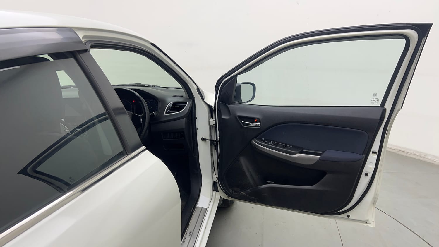 Used 2021 Maruti Suzuki Baleno Delta Petrol Manual interior RIGHT FRONT DOOR OPEN VIEW