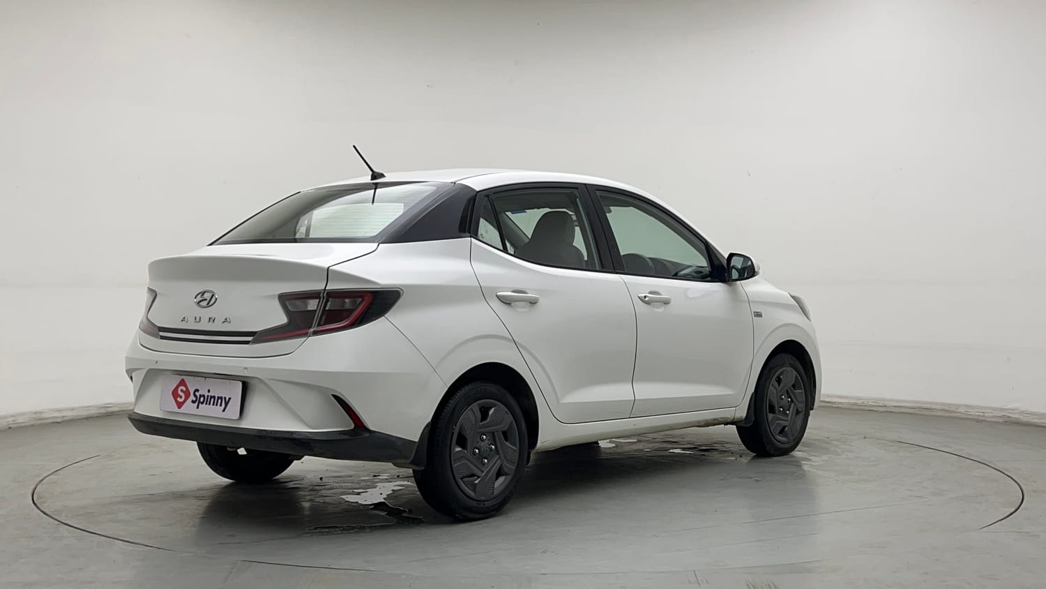 Used 2021 Hyundai Aura S 1.2 AMT Petrol Petrol Automatic exterior RIGHT REAR CORNER VIEW