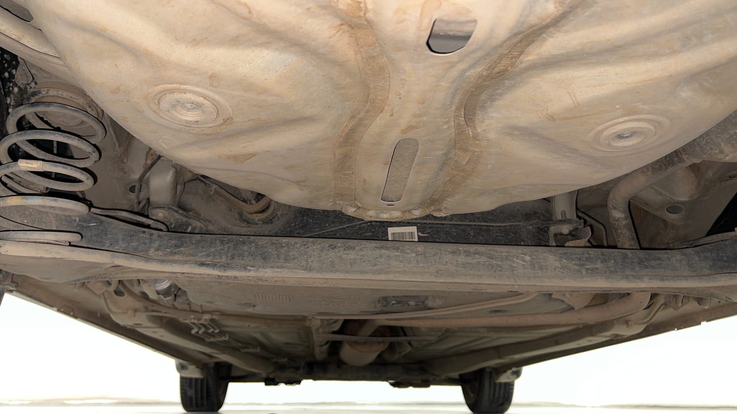 Used 2019 Maruti Suzuki Baleno Delta 1.2 Petrol Manual extra REAR UNDERBODY VIEW (TAKEN FROM REAR)