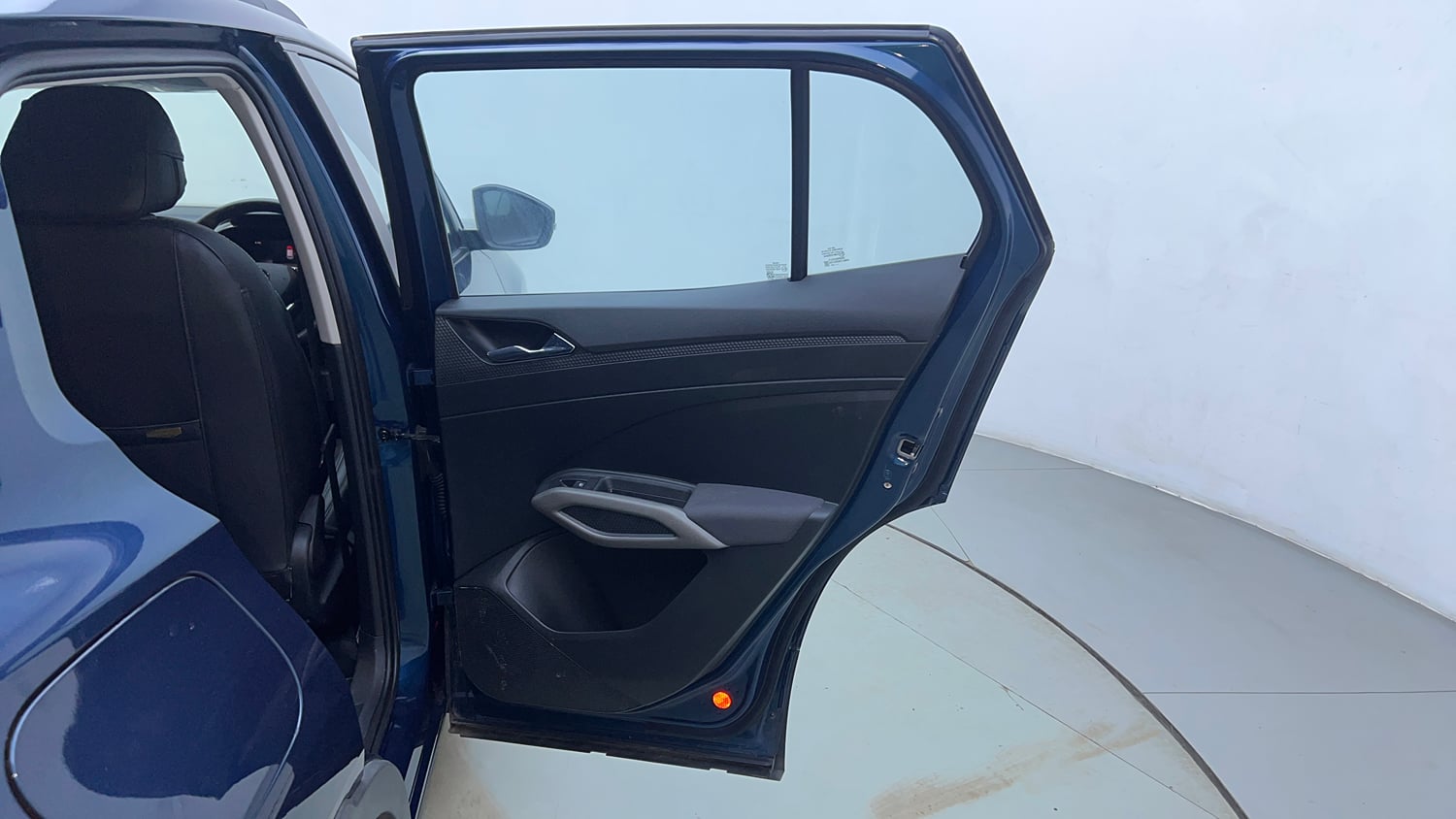 Used 2025 Skoda Kylaq Signature Plus 1.0 TSI MT (Lava Blue) Petrol Manual interior RIGHT REAR DOOR OPEN VIEW
