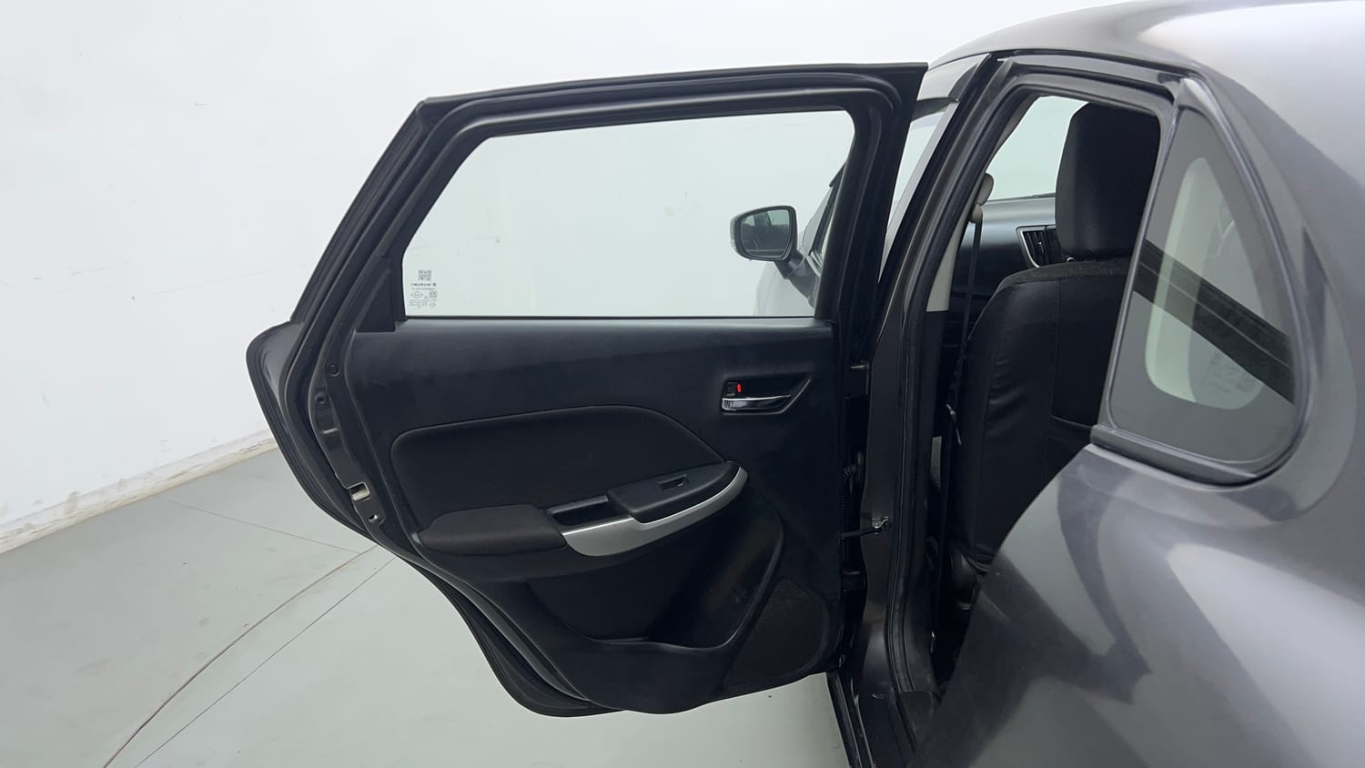 Used 2018 Maruti Suzuki Baleno Delta 1.2 Petrol Manual interior LEFT REAR DOOR OPEN VIEW
