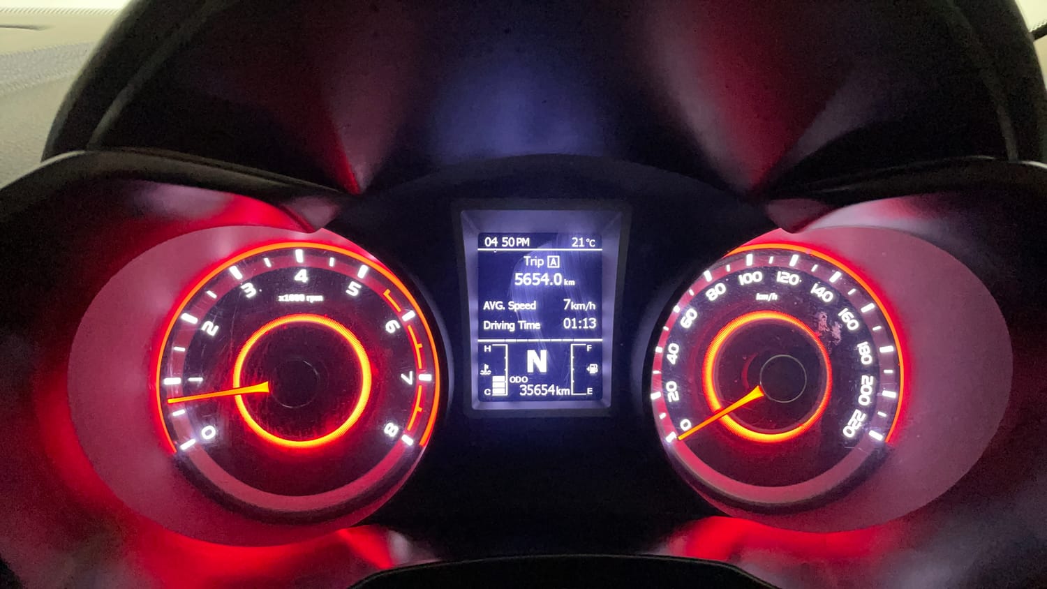 Used 2021 Mahindra XUV 300 W8 1.2 Petrol Petrol Manual interior CLUSTERMETER VIEW