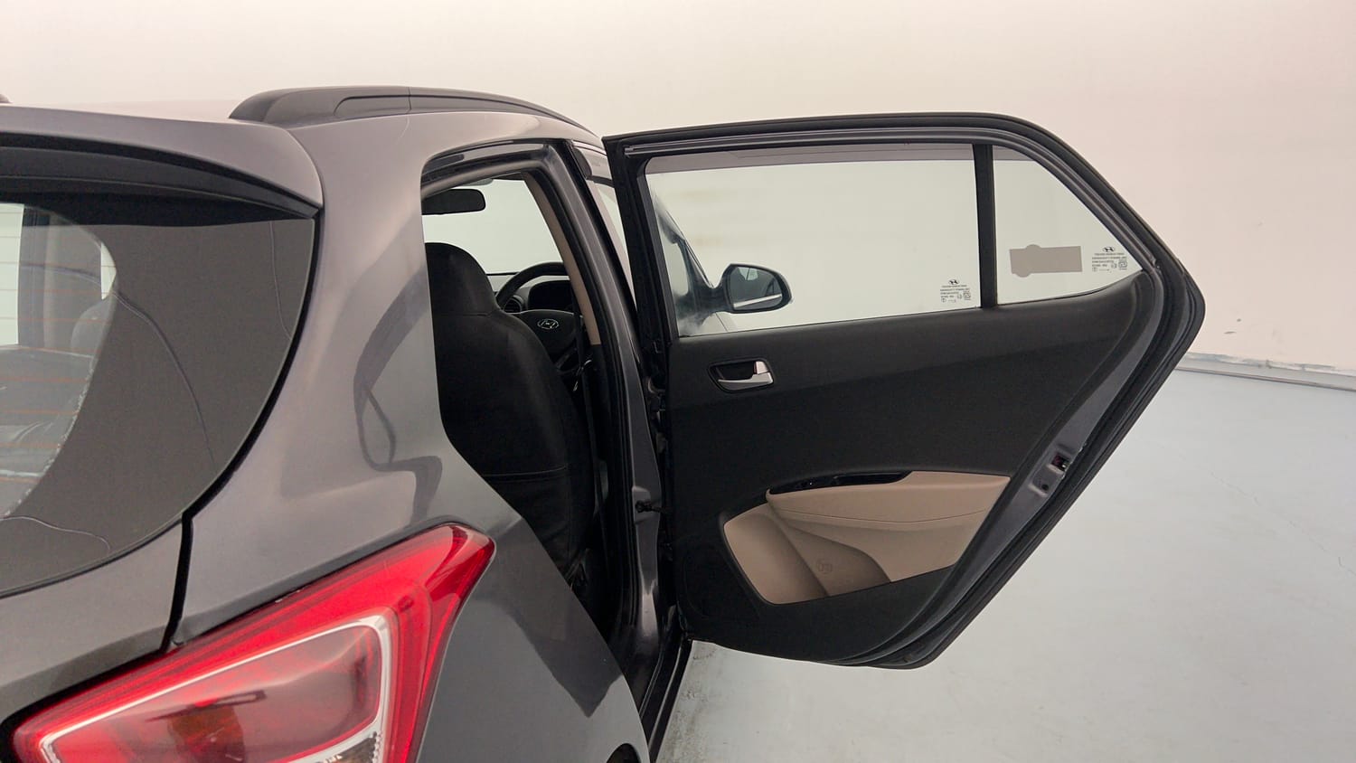 Used 2018 Hyundai Grand i10 Sportz 1.2 Kappa VTVT Petrol Manual interior RIGHT REAR DOOR OPEN VIEW
