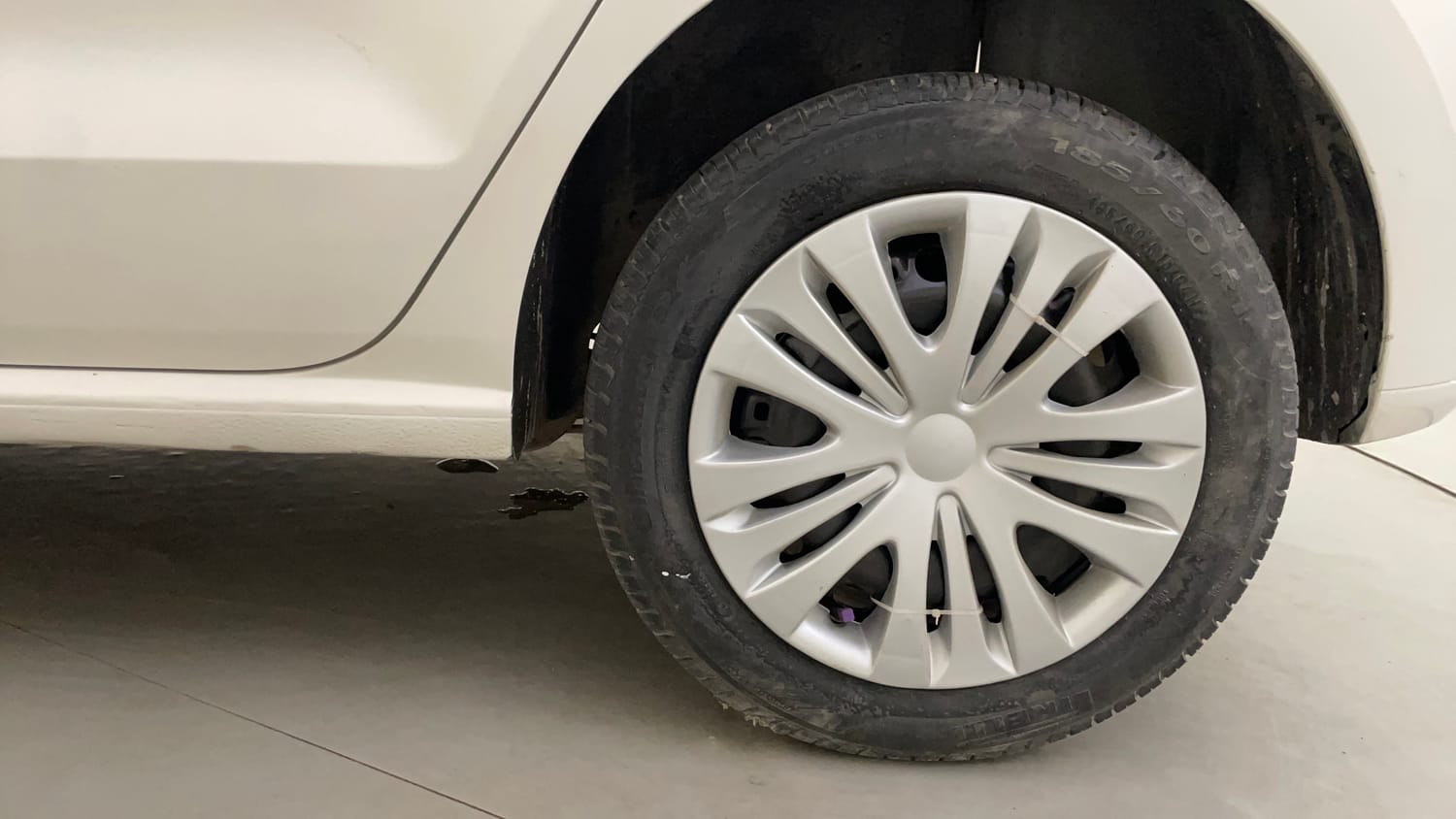 Used 2014 Volkswagen Polo Comfortline 1.2L (D) Diesel Manual tyres LEFT REAR TYRE RIM VIEW