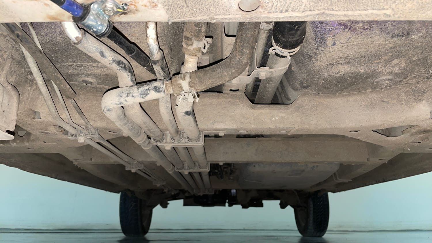 Used 2015 Tata Nano Twist XT Petrol Manual extra FRONT LEFT UNDERBODY VIEW