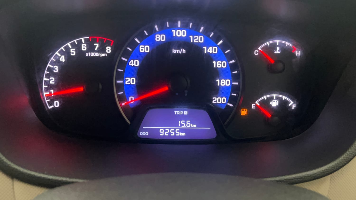 Used 2015 Hyundai Xcent S 1.2 Petrol Manual interior CLUSTERMETER VIEW