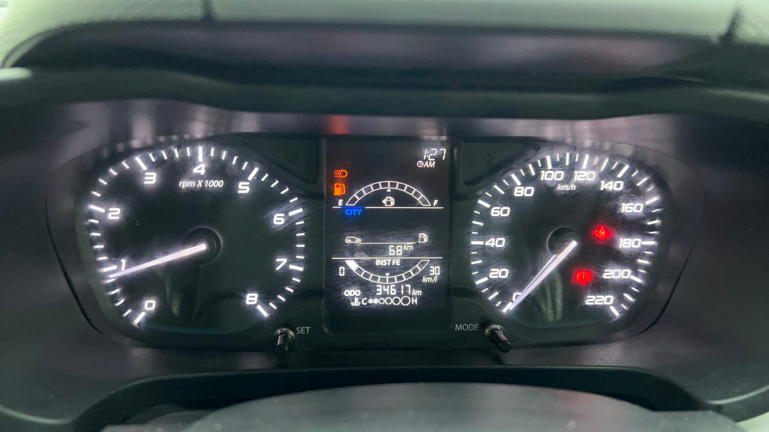 Used 2020 Tata Altroz XT Petrol Petrol Manual interior CLUSTERMETER VIEW