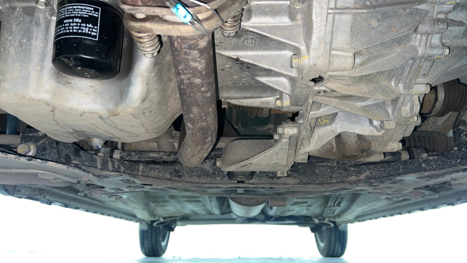 Used 2025 Maruti Suzuki Ignis Alpha 1.2 AMT Petrol Automatic extra FRONT LEFT UNDERBODY VIEW