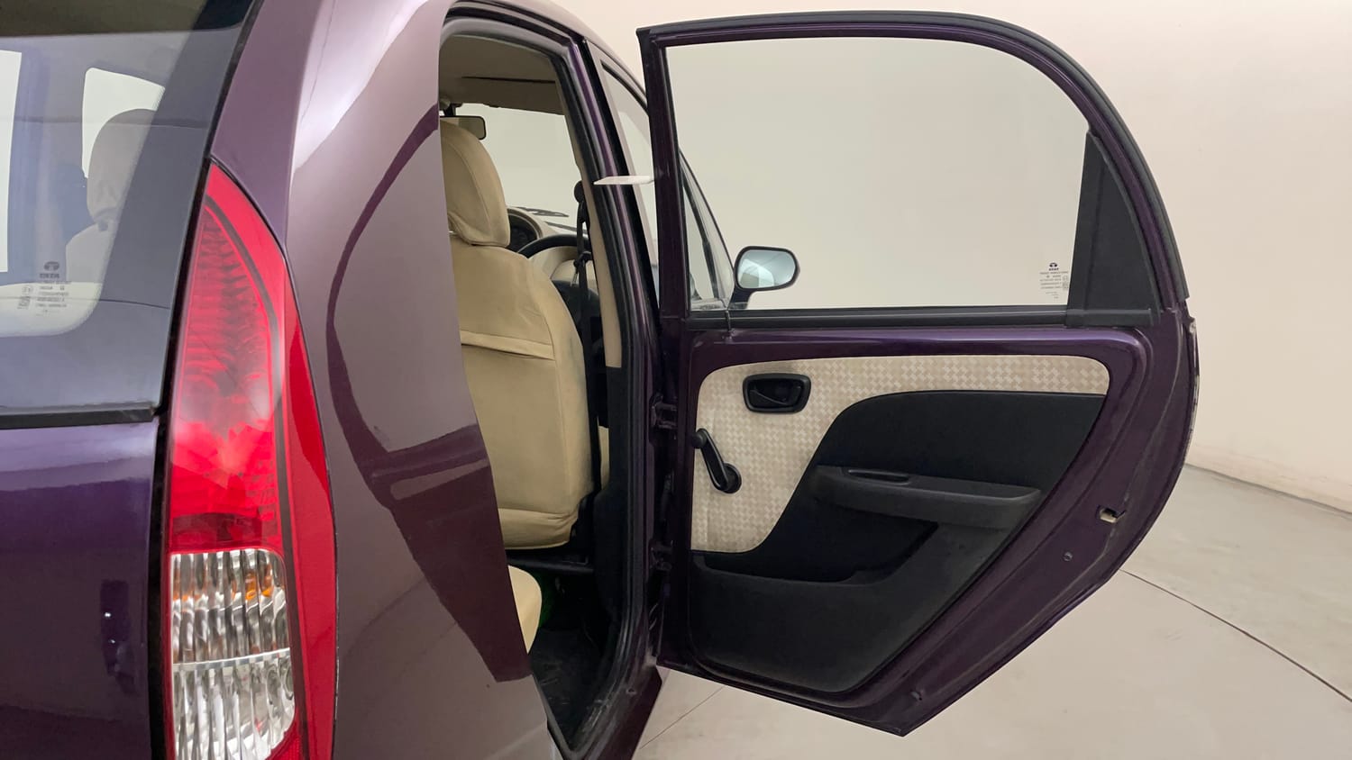 Used 2015 Tata Nano Twist XT Petrol Manual interior RIGHT REAR DOOR OPEN VIEW