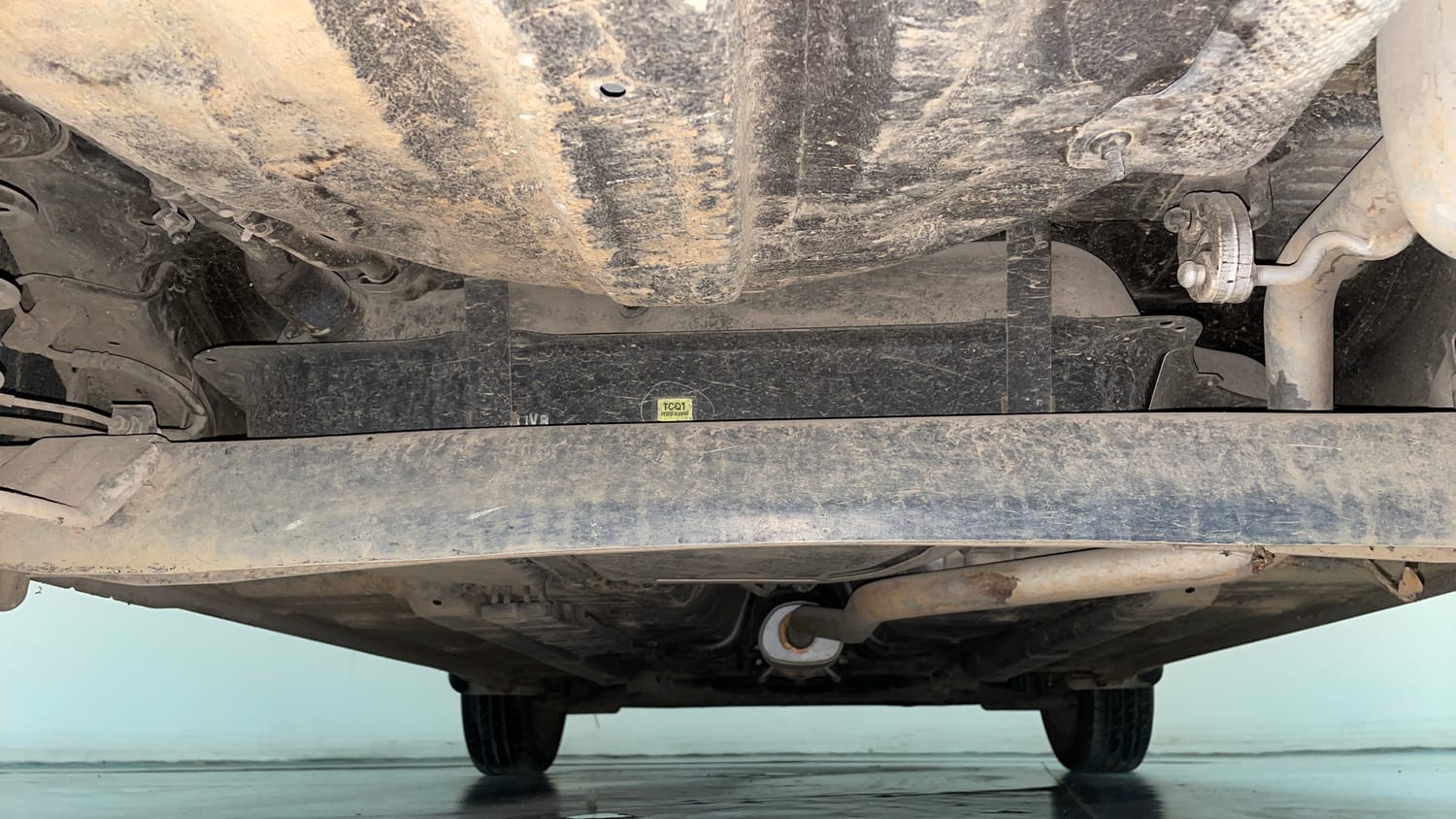 Used 2022 Hyundai Grand i10 Nios Sportz AMT 1.2 Kappa VTVT Petrol Automatic extra REAR UNDERBODY VIEW (TAKEN FROM REAR)