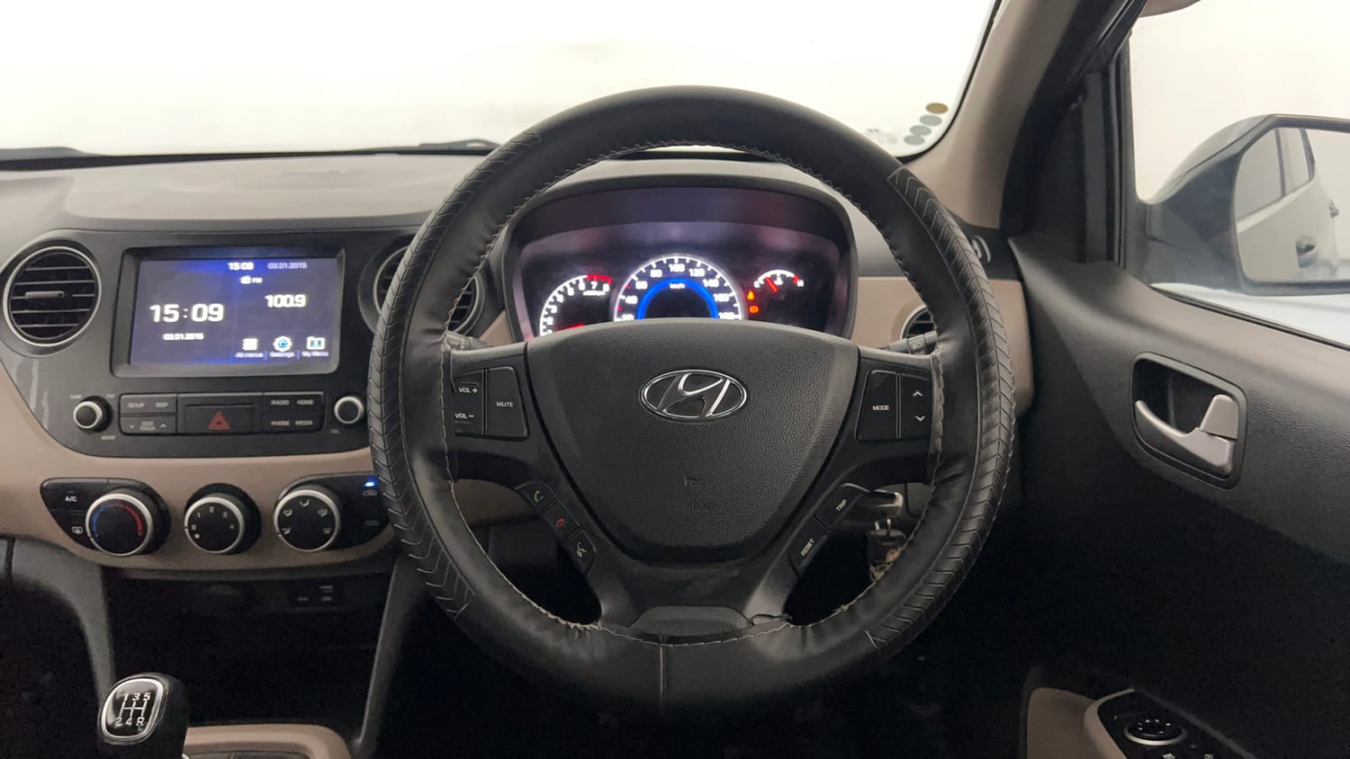 Used 2018 Hyundai Grand i10 Sportz 1.2 Kappa VTVT Petrol Manual interior STEERING VIEW