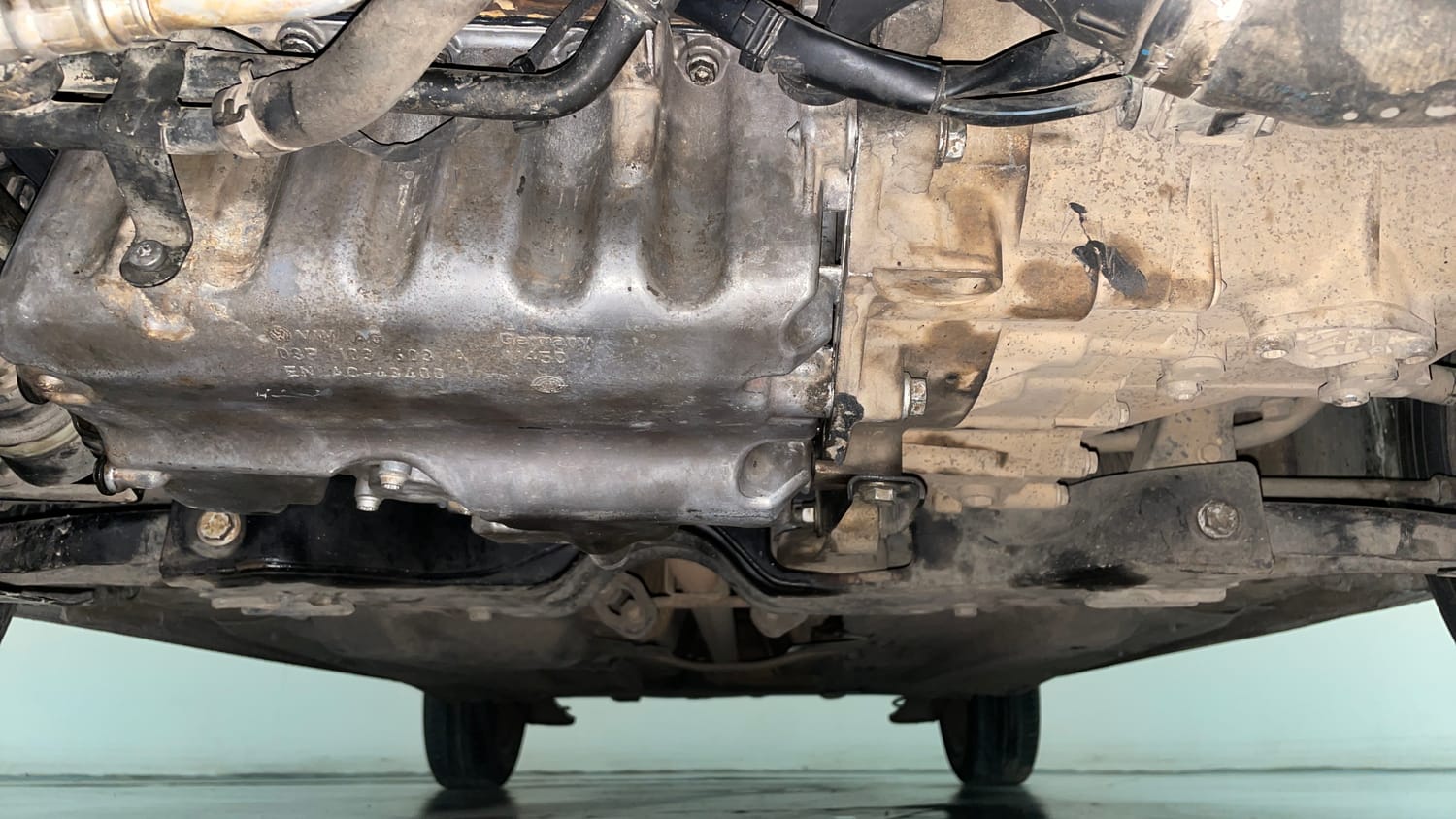 Used 2014 Volkswagen Polo Comfortline 1.2L (D) Diesel Manual extra FRONT LEFT UNDERBODY VIEW