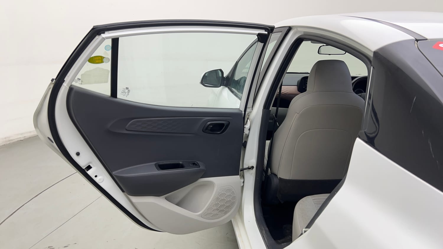 Used 2021 Hyundai Aura S 1.2 AMT Petrol Petrol Automatic interior LEFT REAR DOOR OPEN VIEW