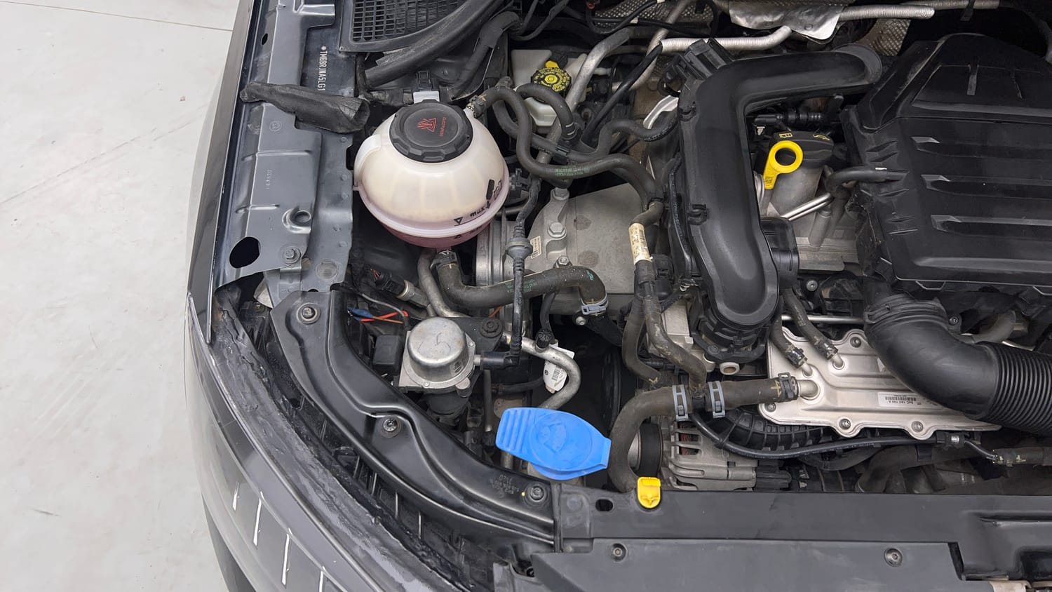 Used 2020 Skoda Rapid Style AT Petrol Automatic engine ENGINE RIGHT SIDE VIEW
