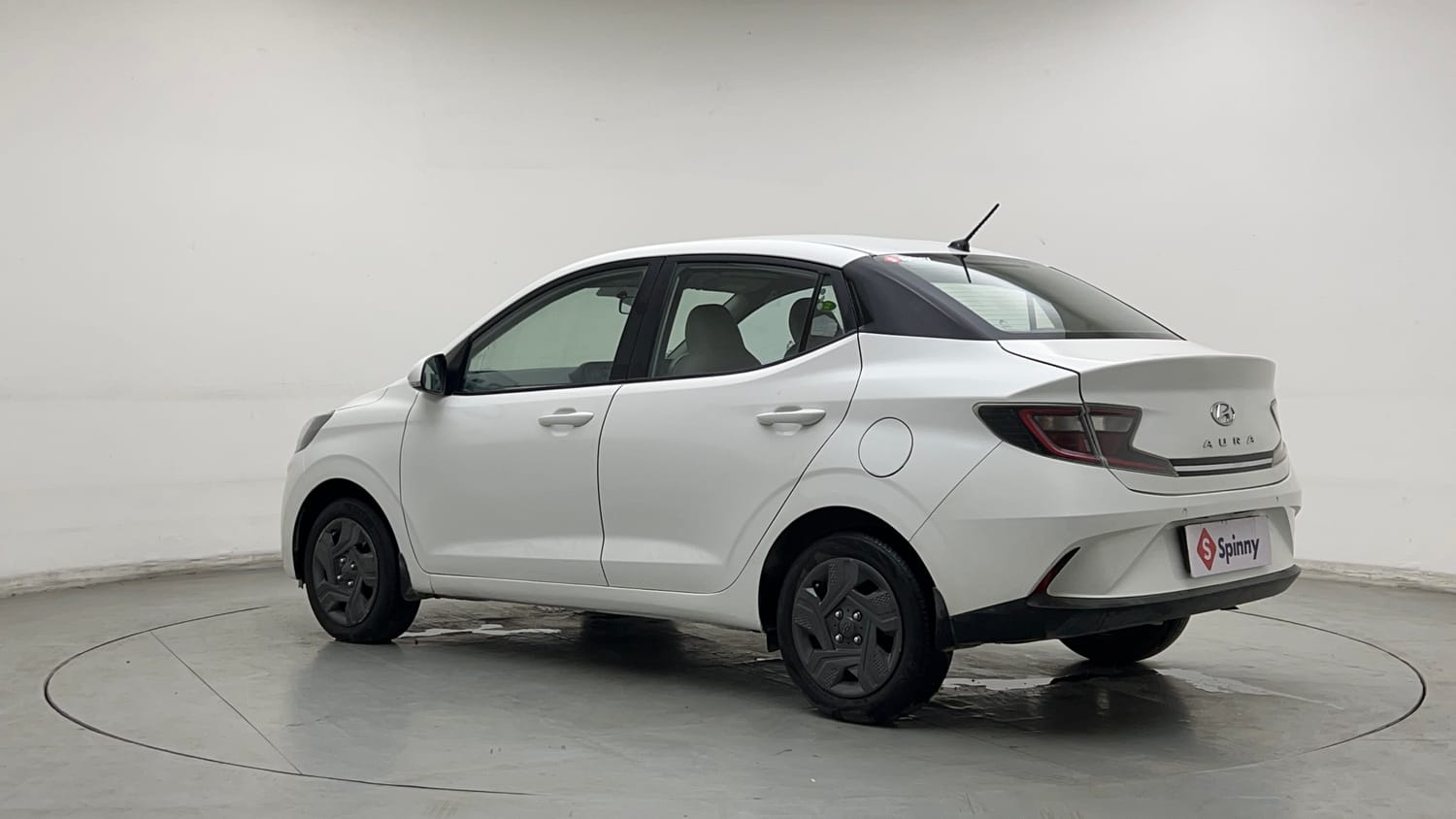 Used 2021 Hyundai Aura S 1.2 AMT Petrol Petrol Automatic exterior LEFT REAR CORNER VIEW
