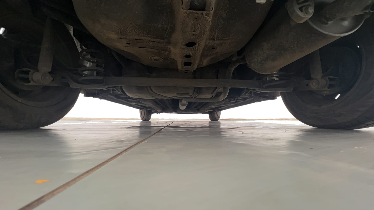 Used 2013 Maruti Suzuki Swift VXi Petrol Manual extra REAR UNDERBODY VIEW (TAKEN FROM REAR)