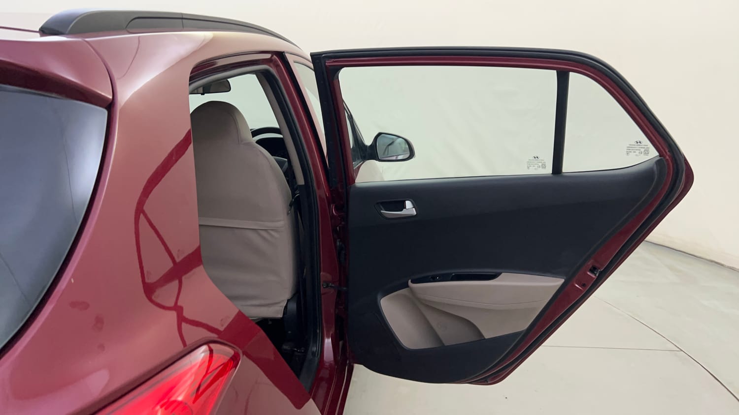 Used 2016 Hyundai Grand i10 Sportz 1.2 Kappa VTVT Petrol Manual interior RIGHT REAR DOOR OPEN VIEW