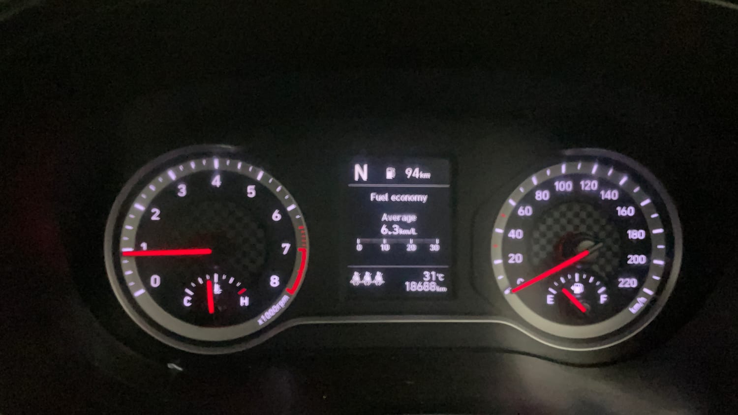Used 2024 Hyundai Grand i10 Nios Asta 1.2 Kappa AMT Petrol Automatic interior CLUSTERMETER VIEW
