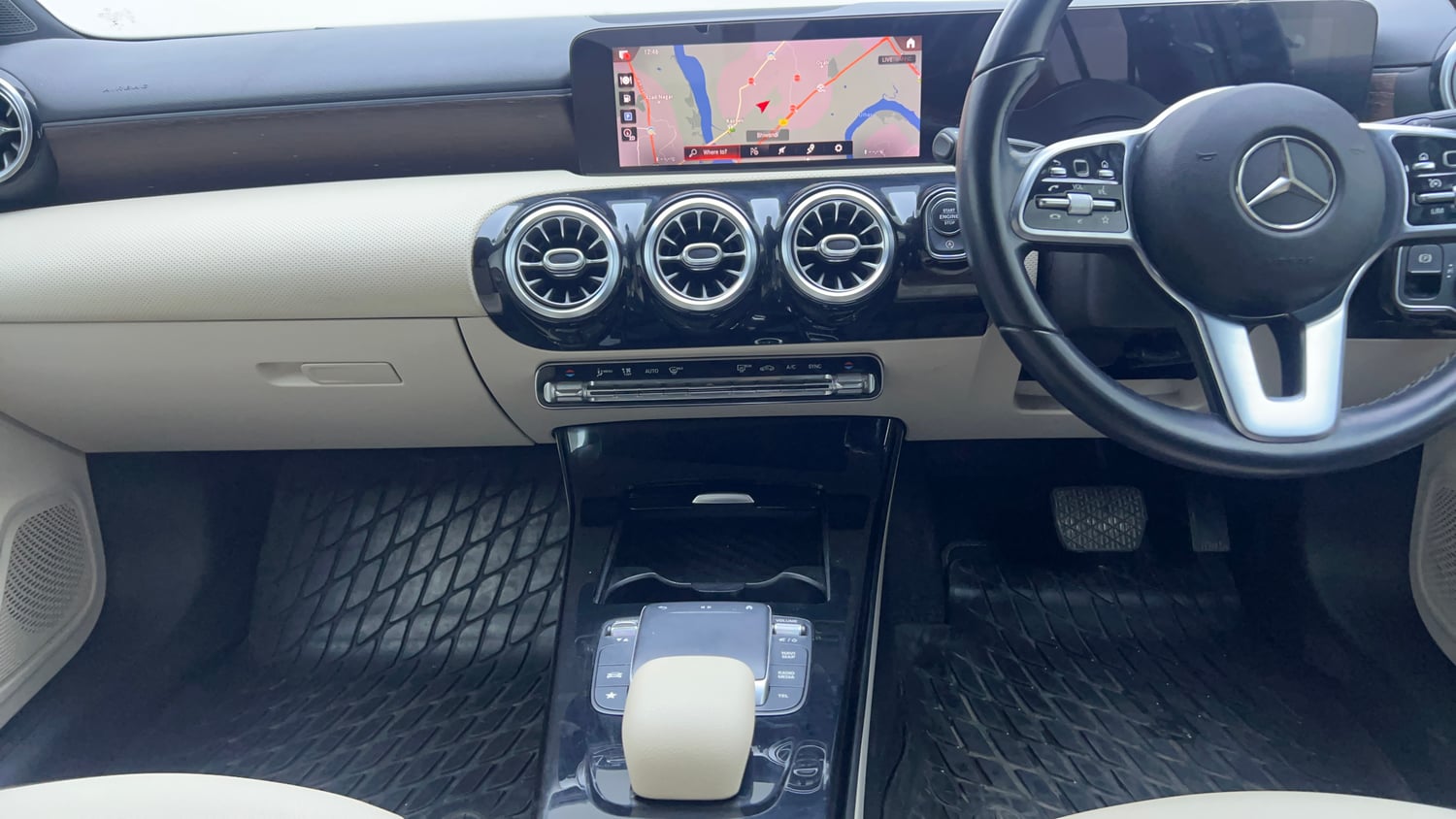 Used 2021 Mercedes-Benz A-Class Limousine 200 Petrol Automatic interior MUSIC SYSTEM & AC CONTROL VIEW