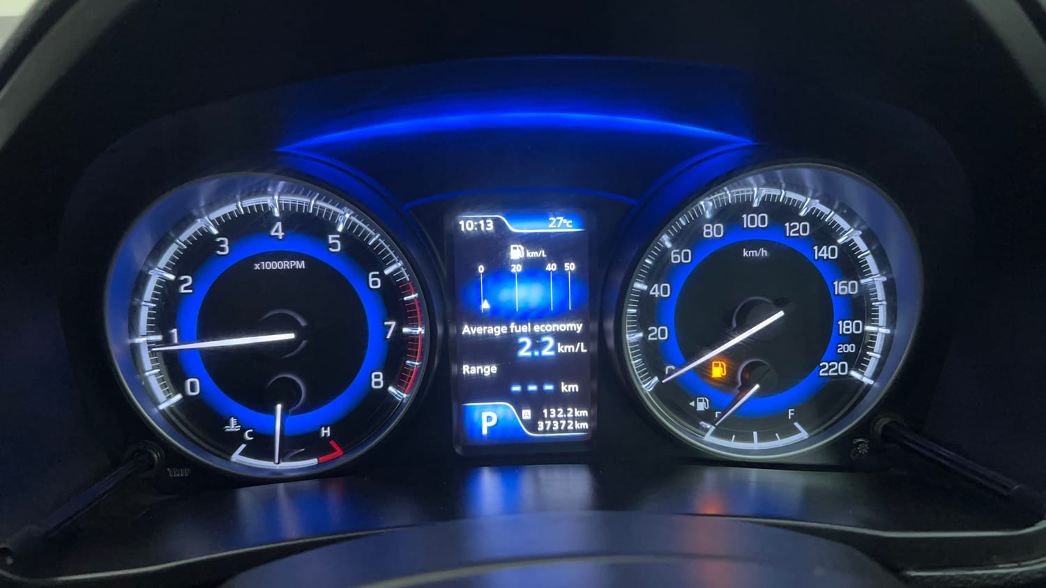 Used 2018 Maruti Suzuki Baleno Alpha 1.2 AT Petrol Automatic interior CLUSTERMETER VIEW