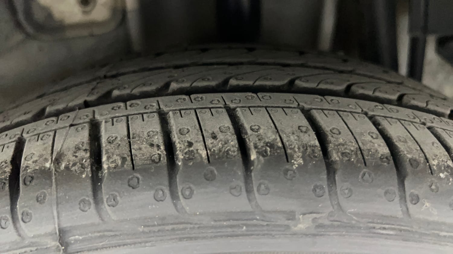 Used 2020 Tata Tiago Revotron XZ Plus Cng (outside fitted) Cng Manual tyres LEFT REAR TYRE TREAD VIEW