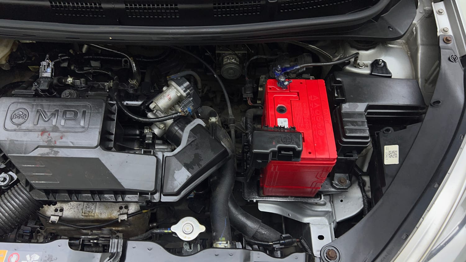 Used 2019 Hyundai Santro Asta Petrol Manual engine ENGINE LEFT SIDE VIEW