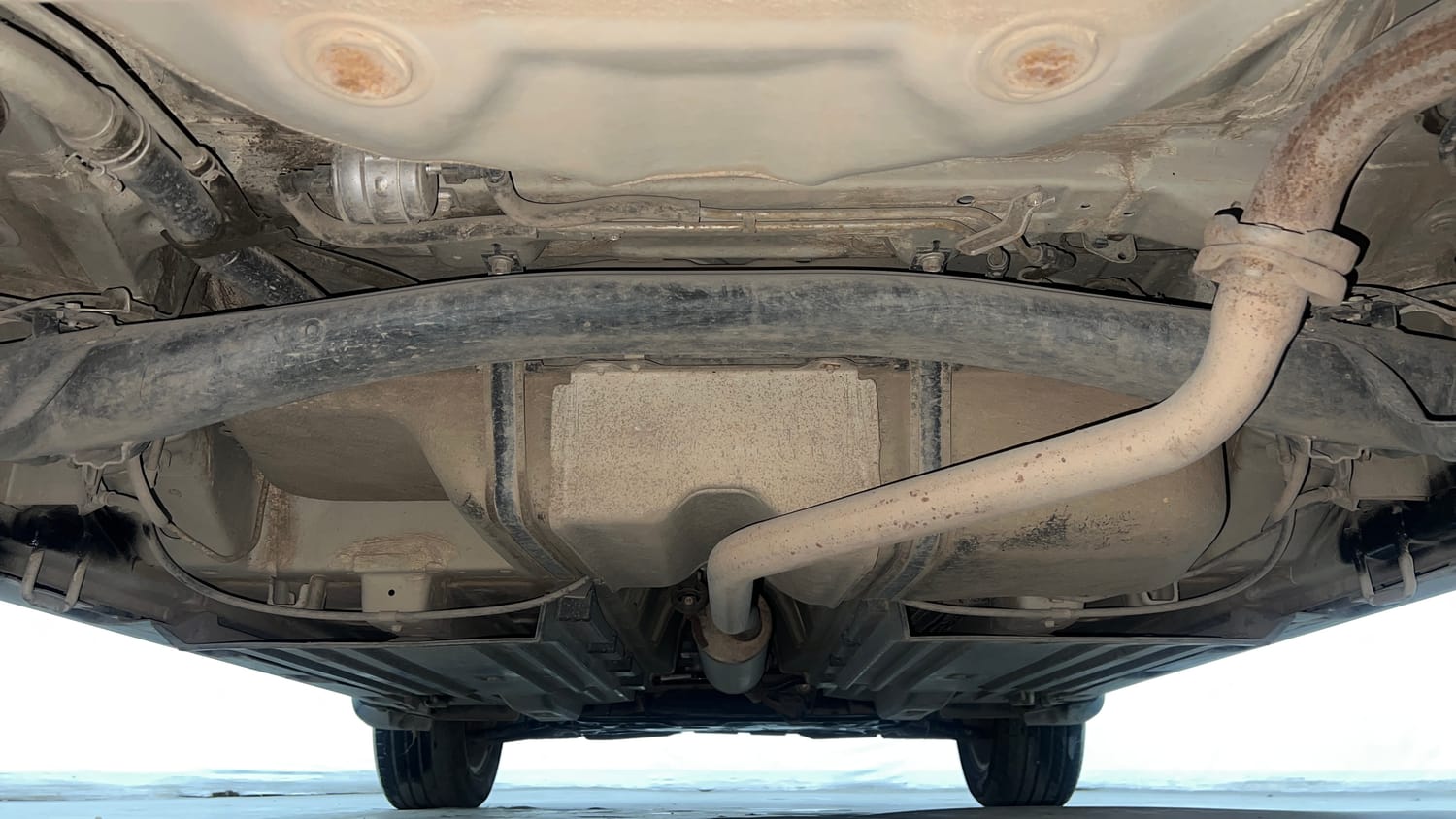 Used 2021 maruti-suzuki Vitara Brezza ZXi Petrol Manual extra REAR UNDERBODY VIEW (TAKEN FROM REAR)