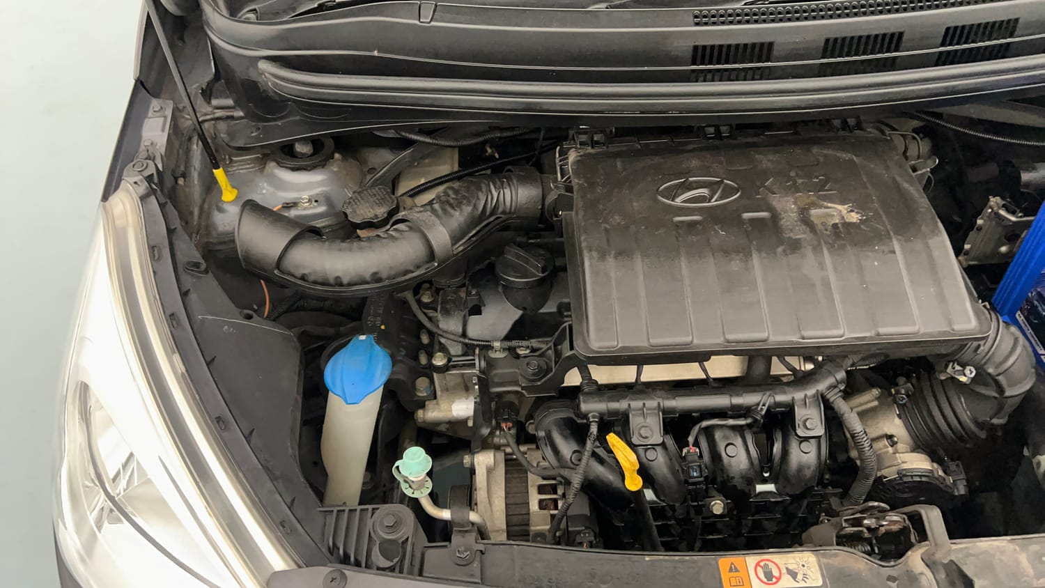 Used 2018 Hyundai Grand i10 Sportz 1.2 Kappa VTVT Petrol Manual engine ENGINE RIGHT SIDE VIEW