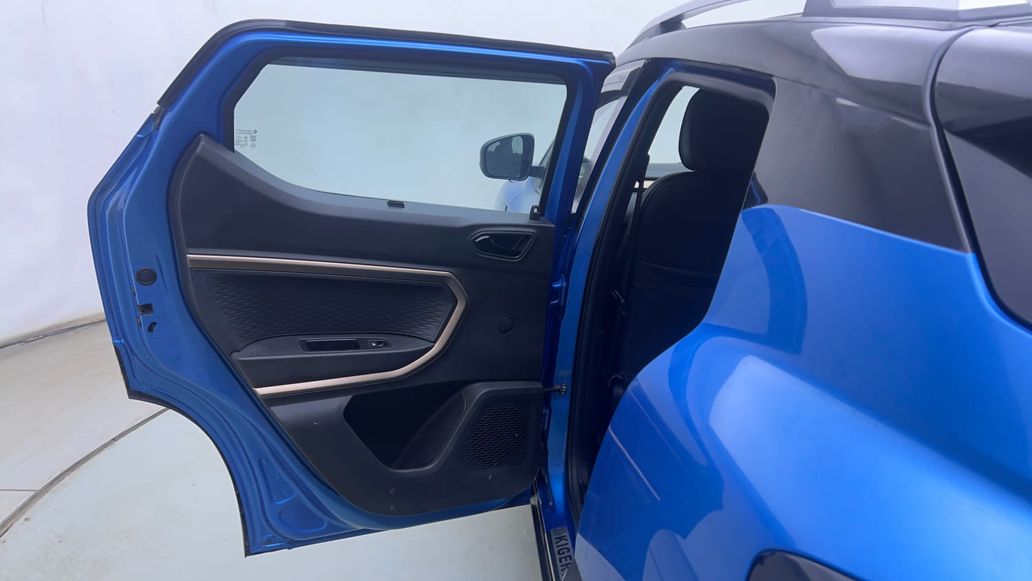 Used 2021 Renault Kiger RXT AMT Dual Tone Petrol Automatic interior LEFT REAR DOOR OPEN VIEW