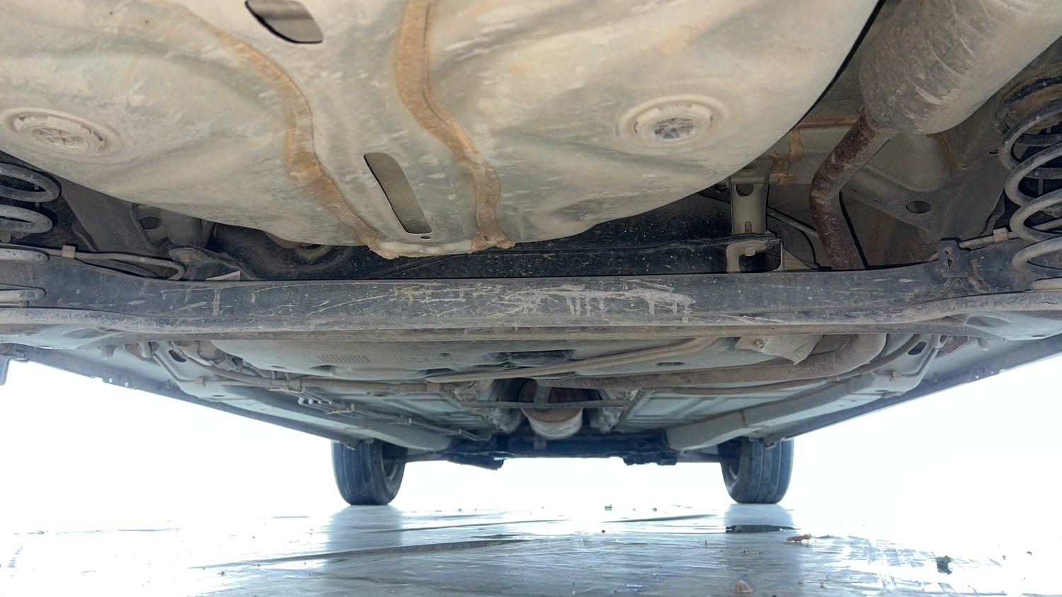 Used 2021 Maruti Suzuki Baleno Sigma Petrol Manual extra REAR UNDERBODY VIEW (TAKEN FROM REAR)