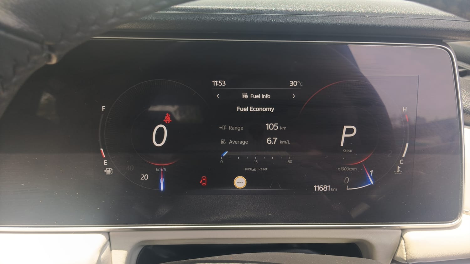 Used 2025 Mahindra XUV700 AX7 Luxury Pack Petrol AT 7 STR Petrol Automatic interior CLUSTERMETER VIEW