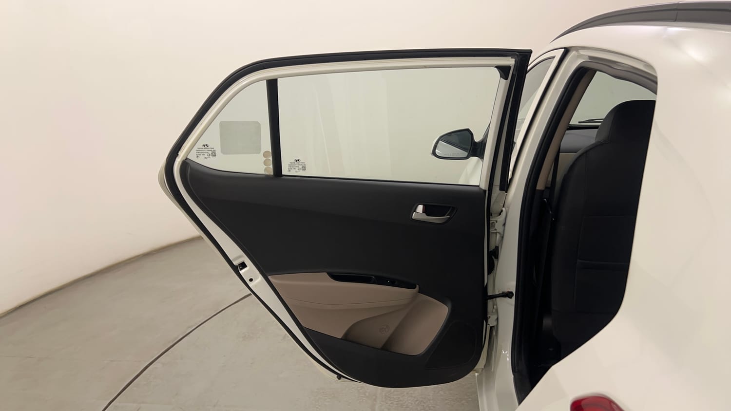 Used 2014 Hyundai Grand i10 Asta AT 1.2 Kappa VTVT Petrol Automatic interior LEFT REAR DOOR OPEN VIEW