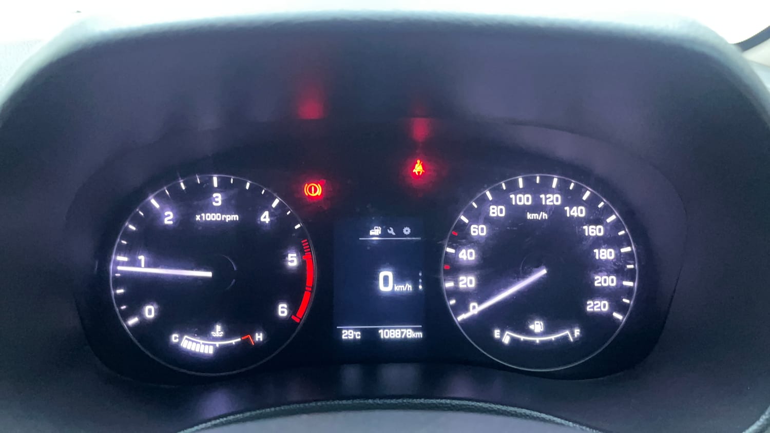 Used 2018 Hyundai Creta SX 1.6 CRDI (O) Diesel Manual interior CLUSTERMETER VIEW