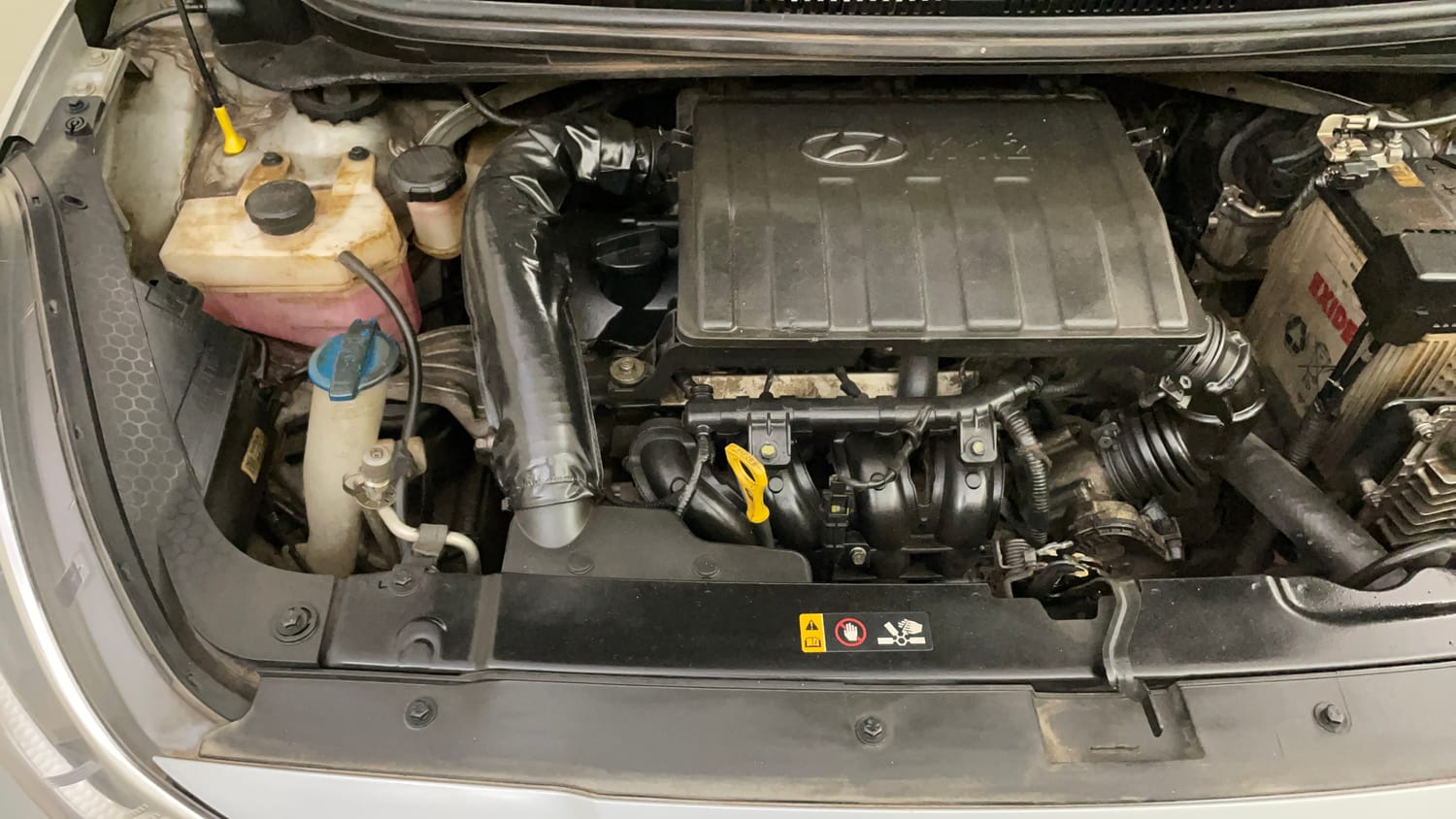 Used 2022 Hyundai Grand i10 Nios Sportz AMT 1.2 Kappa VTVT Petrol Automatic engine ENGINE RIGHT SIDE VIEW