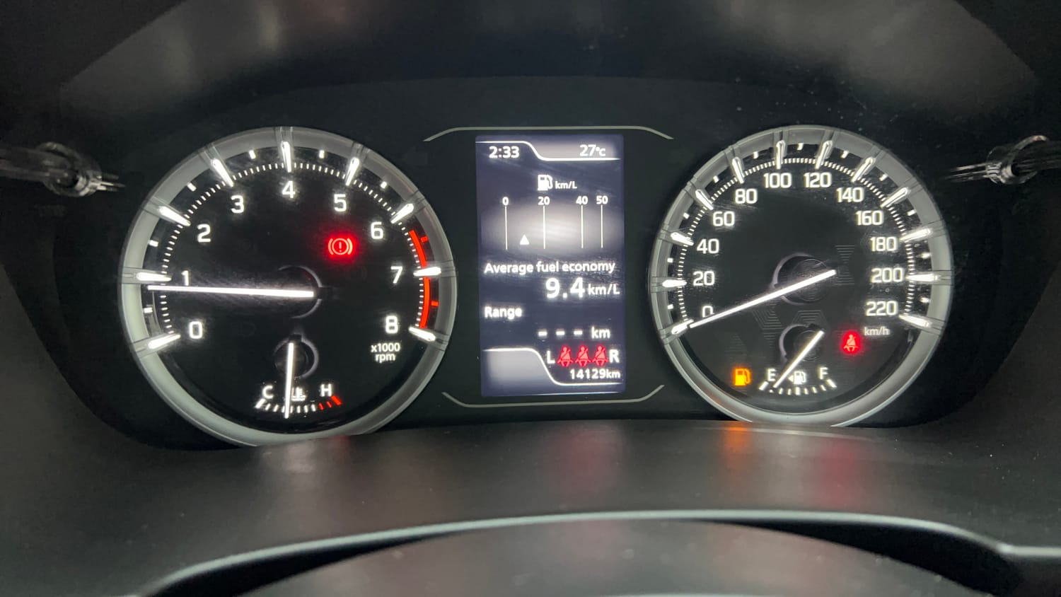 Used 2025 Maruti Suzuki Grand Vitara Delta Smart Hybrid Petrol Manual interior CLUSTERMETER VIEW