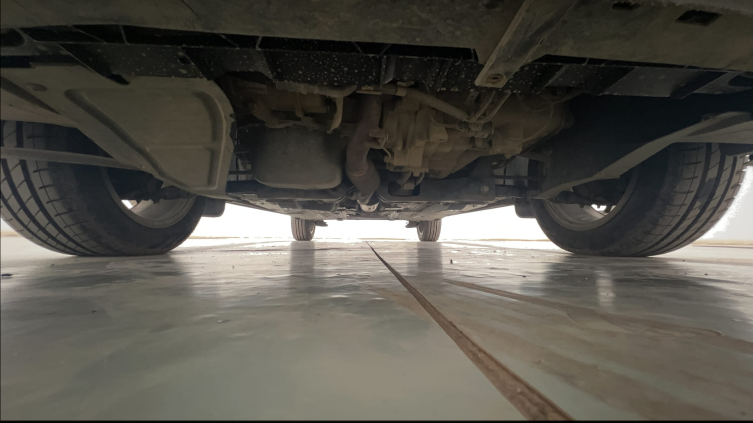 Used 2014 Volkswagen Polo Trendline 1.2L (P) Petrol Manual extra FRONT LEFT UNDERBODY VIEW