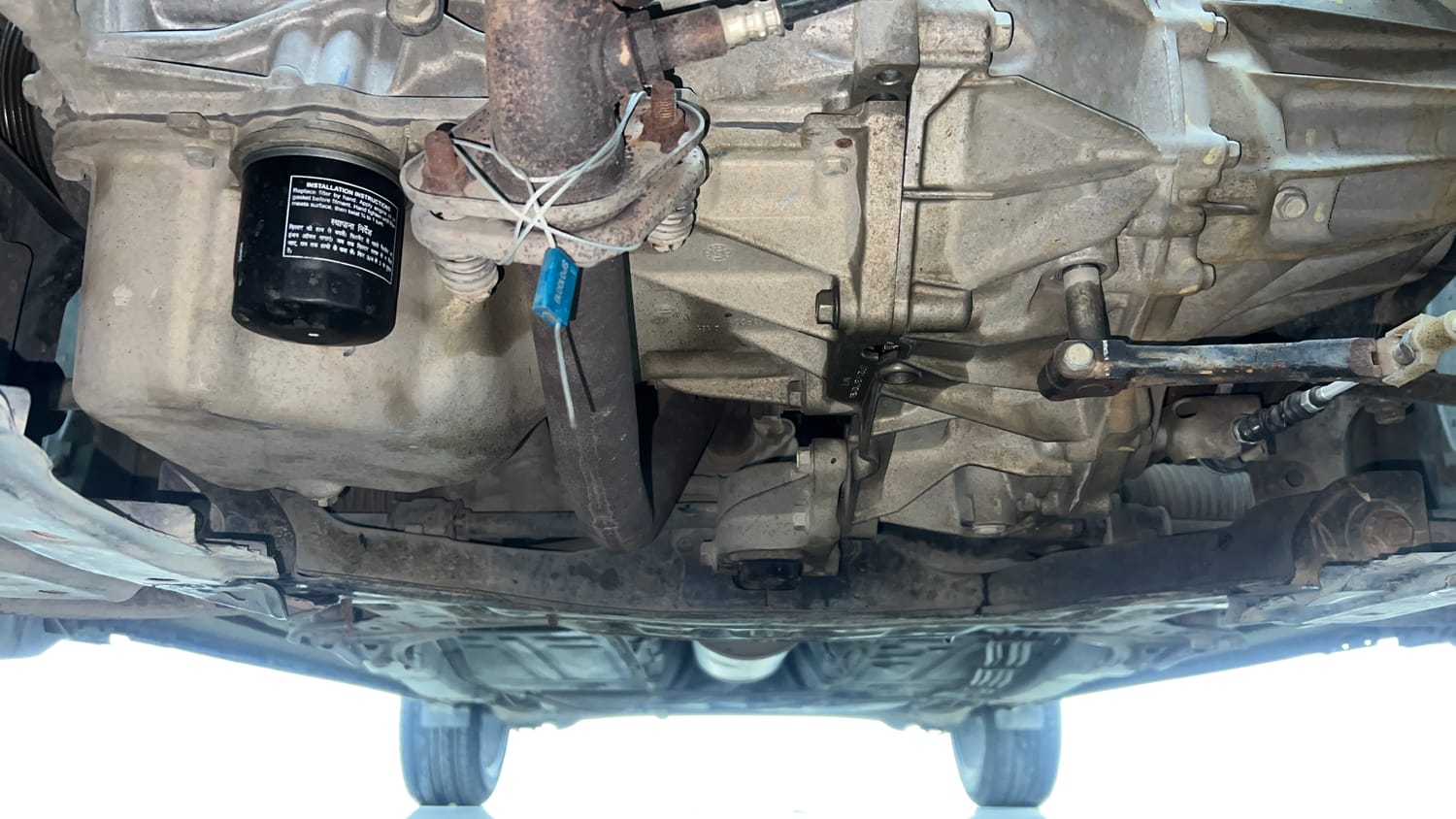 Used 2021 Maruti Suzuki Baleno Delta Petrol Manual extra FRONT LEFT UNDERBODY VIEW