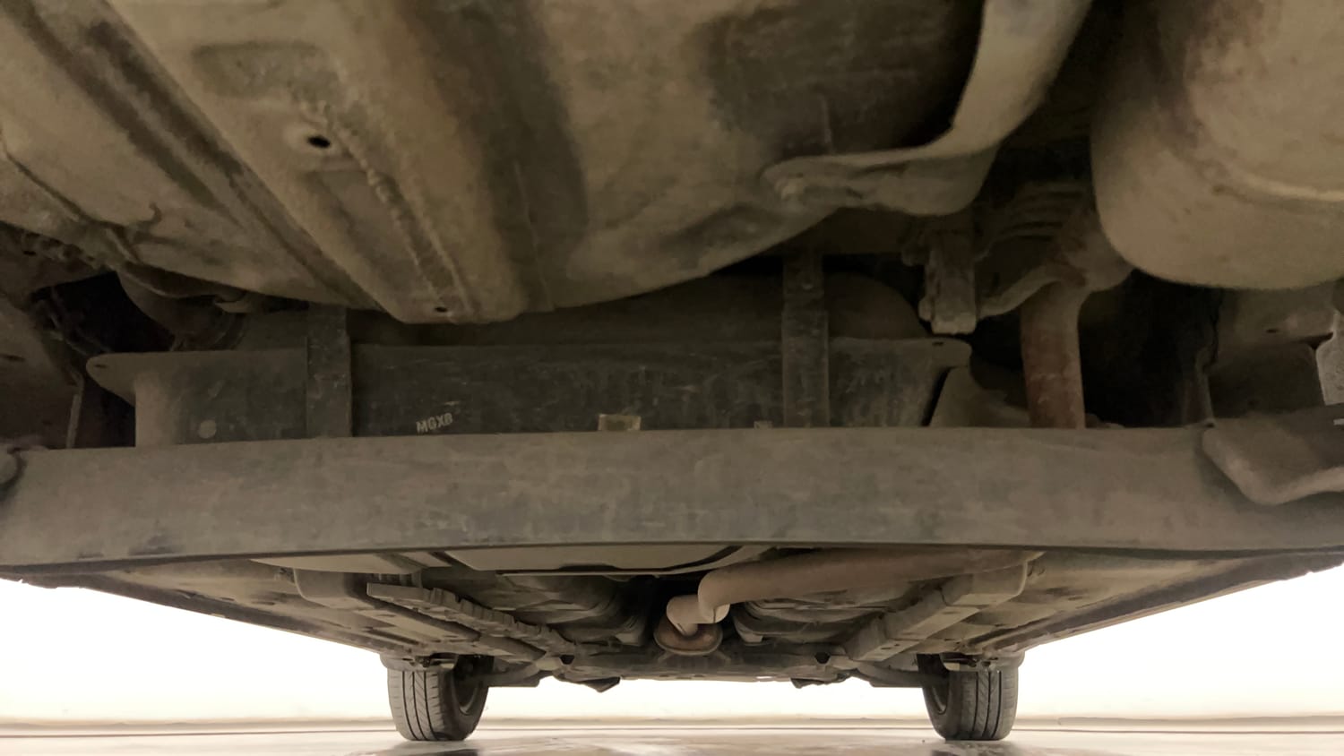 Used 2017 Hyundai Grand i10 Sportz (O) 1.2 Kappa VTVT Petrol Manual extra REAR UNDERBODY VIEW (TAKEN FROM REAR)