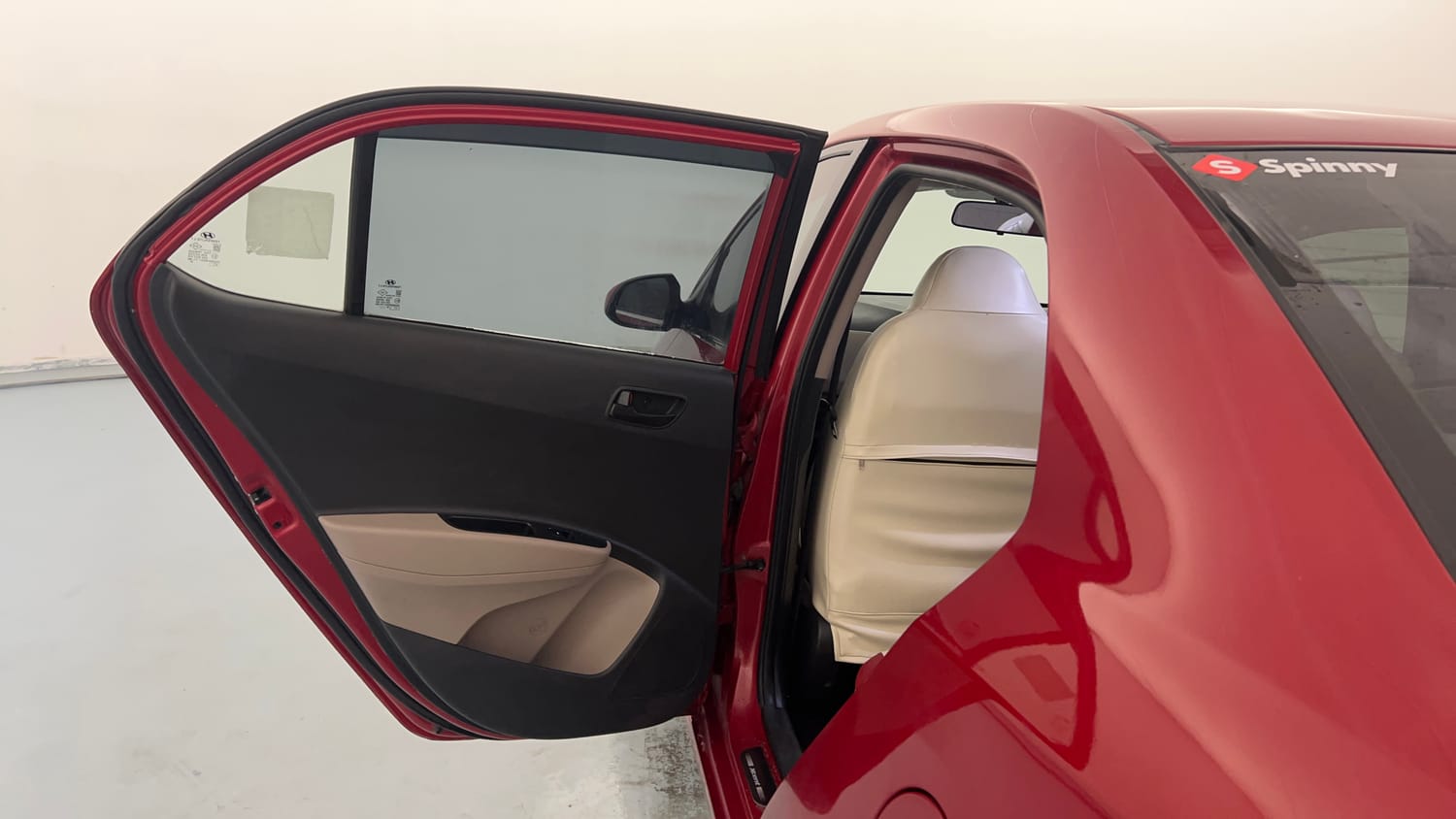 Used 2019 Hyundai Xcent S Petrol Manual interior LEFT REAR DOOR OPEN VIEW