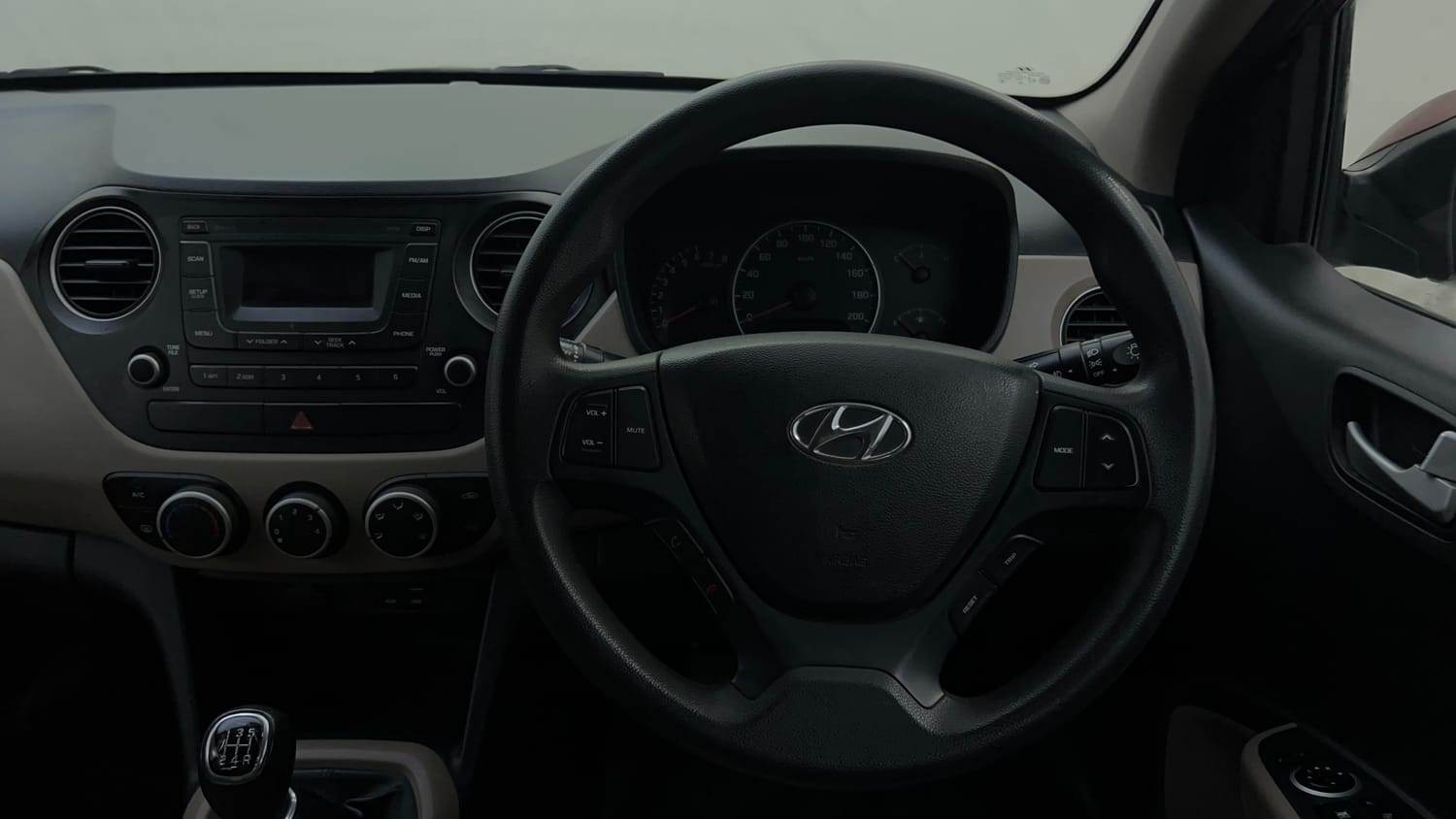 Used 2016 Hyundai Grand i10 Sportz 1.2 Kappa VTVT Petrol Manual interior STEERING VIEW