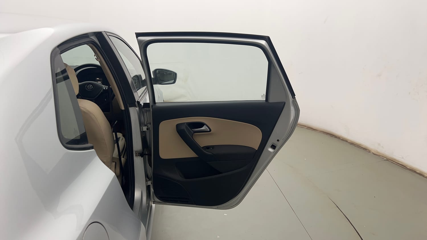 Used 2014 Volkswagen Polo Trendline 1.2L (P) Petrol Manual interior RIGHT REAR DOOR OPEN VIEW