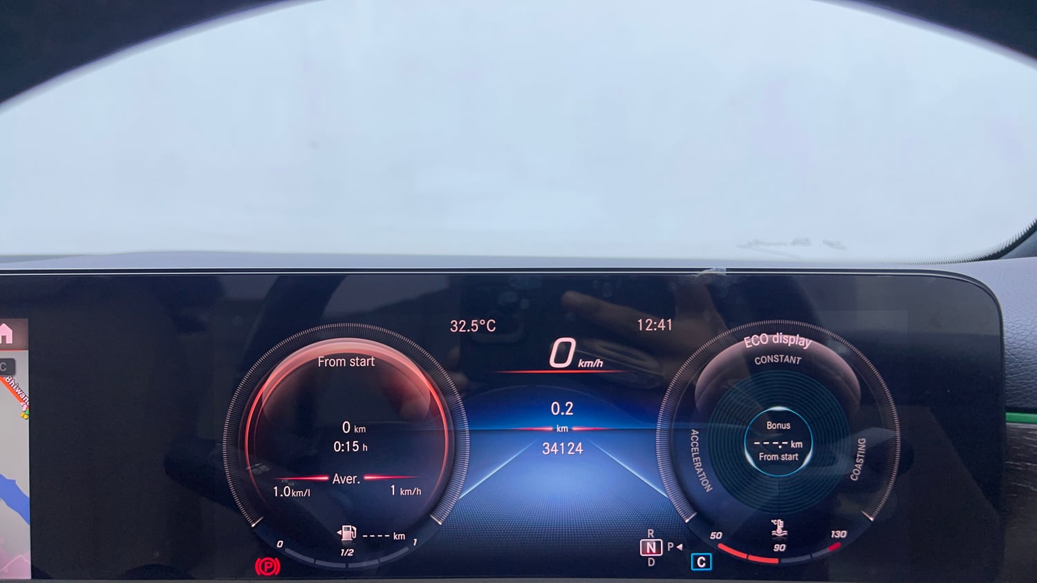 Used 2021 Mercedes-Benz A-Class Limousine 200 Petrol Automatic interior CLUSTERMETER VIEW
