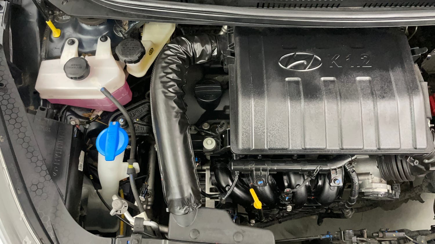 Used 2024 Hyundai Grand i10 Nios Asta 1.2 Kappa AMT Petrol Automatic engine ENGINE RIGHT SIDE VIEW
