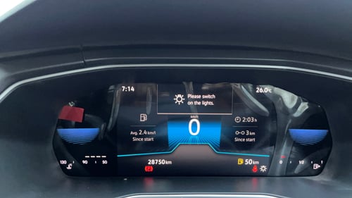 Used 2023 Volkswagen Taigun Topline 1.0 TSI MT Petrol Manual interior CLUSTERMETER VIEW