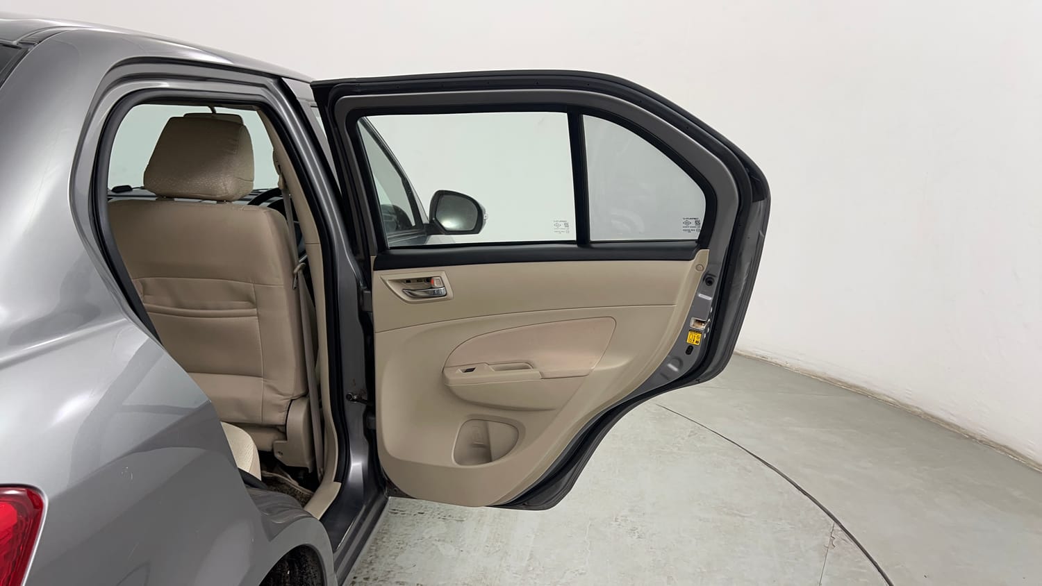 Used 2014 Maruti Suzuki Swift Dzire ZXI Petrol Manual interior RIGHT REAR DOOR OPEN VIEW