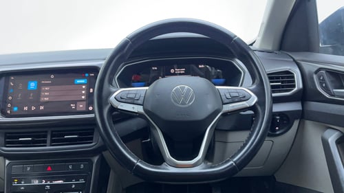 Used 2023 Volkswagen Taigun Topline 1.0 TSI MT Petrol Manual interior STEERING VIEW