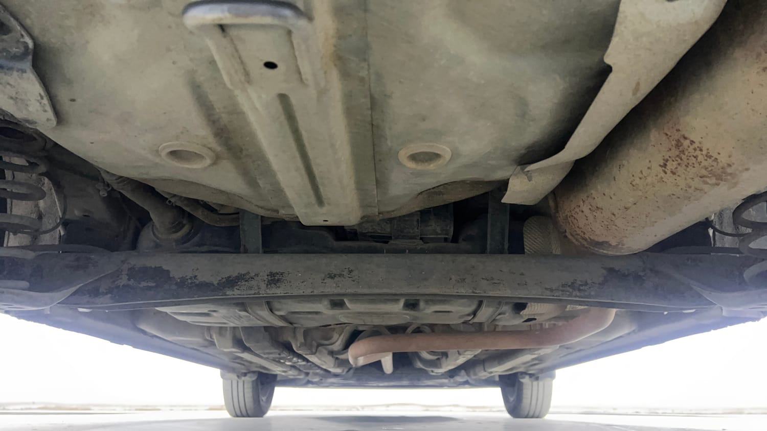 Used 2019 Hyundai Elite i20 Sportz Plus 1.2 Petrol Manual extra REAR UNDERBODY VIEW (TAKEN FROM REAR)
